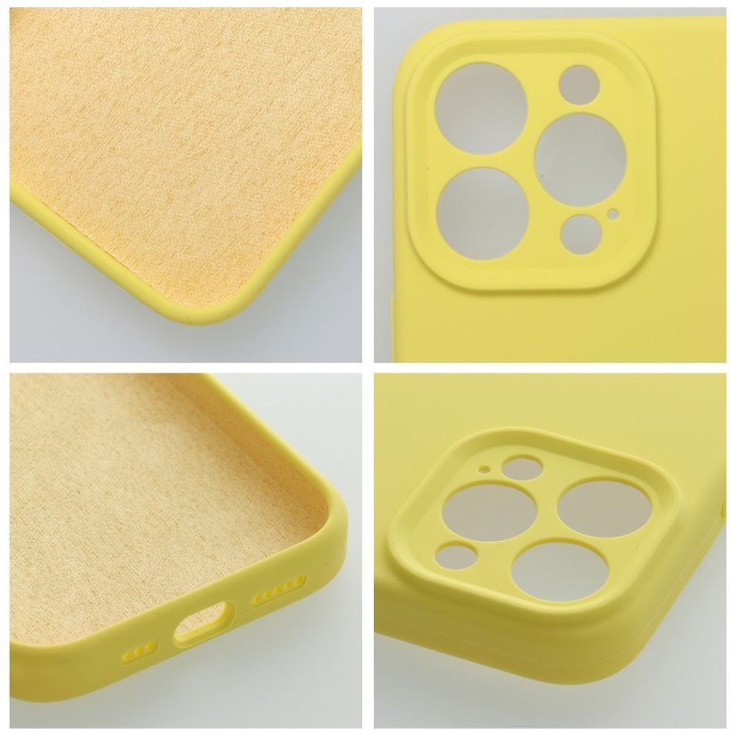 Kryt Case Silicone 2mm iPhone 14 Lemon