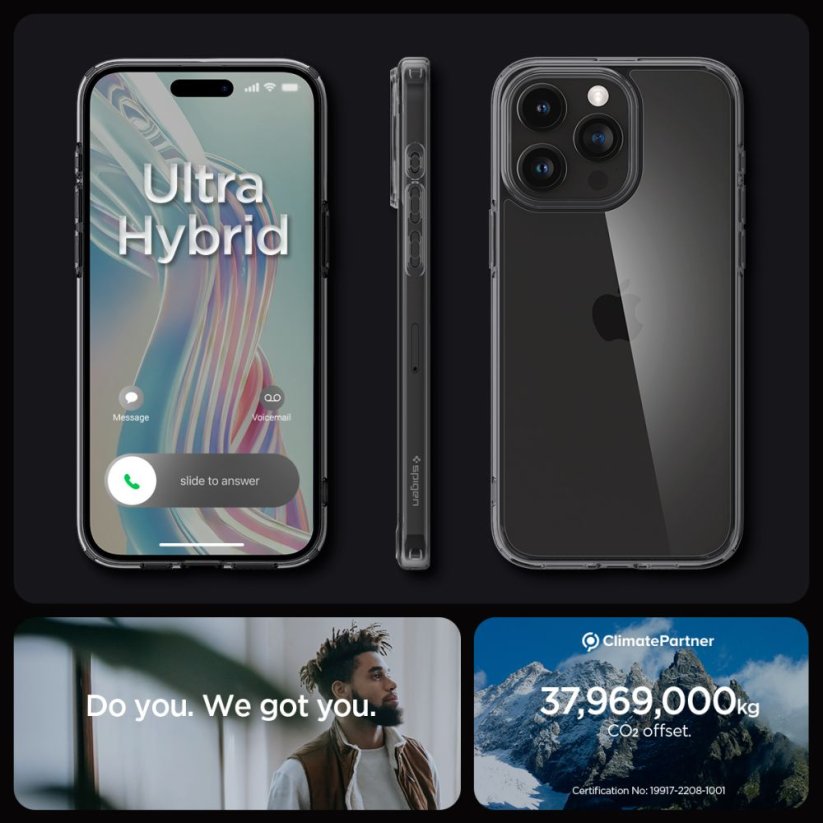 Kryt Spigen Ultra Hybrid iPhone 15 Pro Max Space Crystal