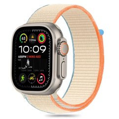 Remienok Tech-Protect Nylon Apple Watch 6 / 7 / 8 / 9 / 10 / SE / Ultra 1 / 2 (44 / 45 / 46 / 49 mm) Cream