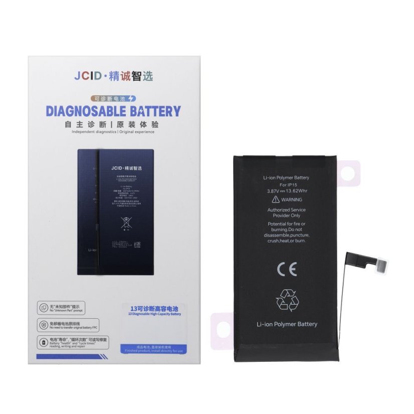 Akkumulátor Jcid Diagnosable (Used) Battery iPhone 15 3520 mAh (High Capacity)