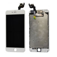 Bílý displej LCD iPhone 6 Plus s přední kamerou + proximity senzor OEM (bez home button)