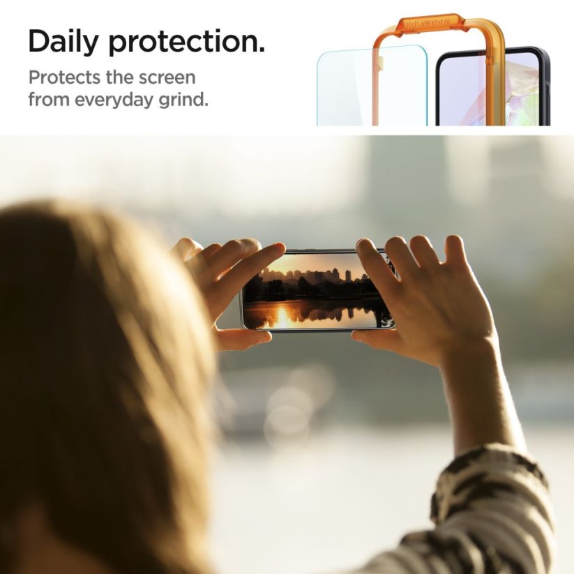 Ochranné tvrdené sklo Spigen Alm Glas.Tr 2-Pack Samsung Galaxy A35 5G Clear