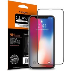 OCHRANNÉ TVRDENÉ SKLO SPIGEN GLASS FC iPhone X / XS / 11 PRO BLACK