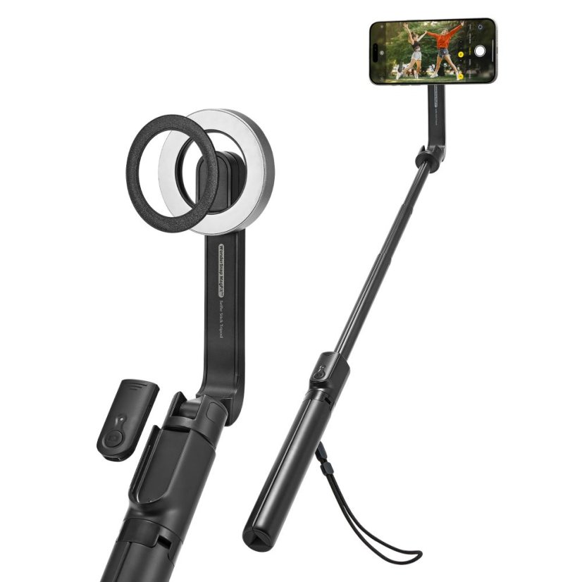 Selfie Stick Spigen S580W Magsafe Bluetooth Selfie Stick Long állvány Black