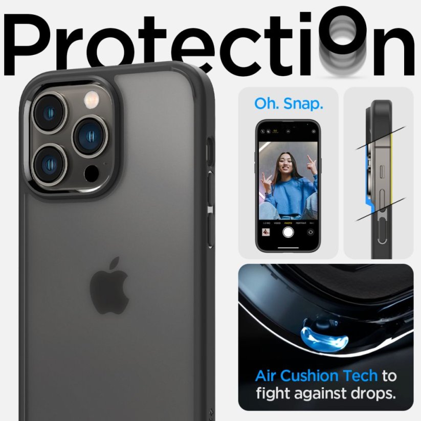 Kryt Spigen Ultra Hybrid iPhone 14 Pro Frost Black