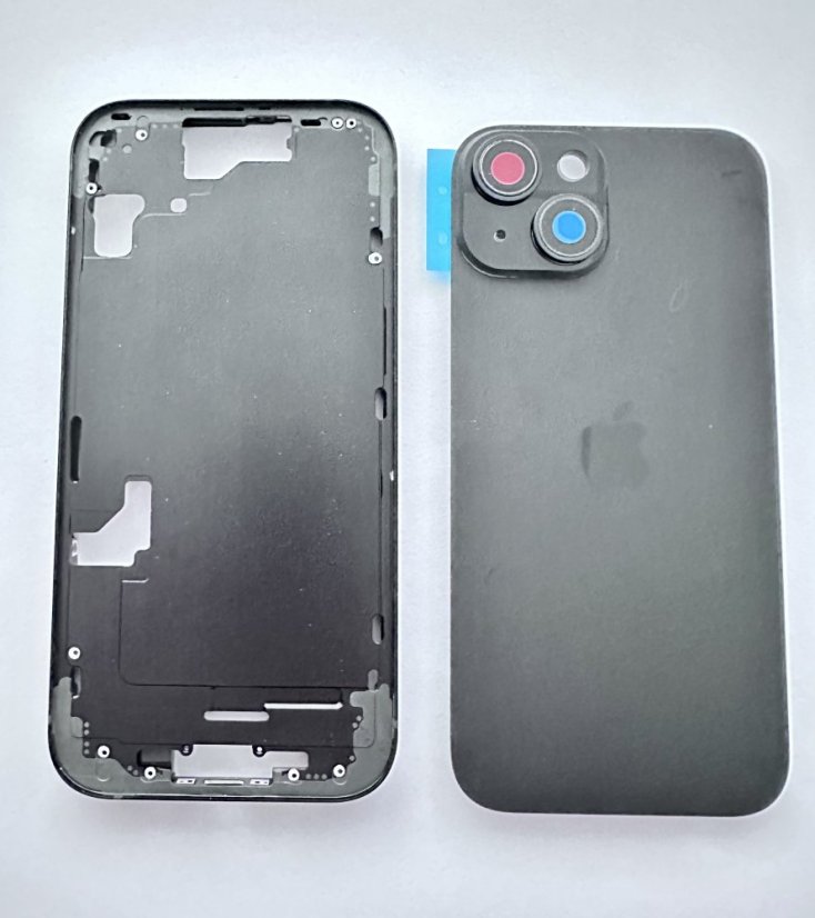 Apple iPhone 15 Plus - Zadný housing (Black)