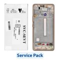 LCD Display Samsung Galaxy A53 5G A536B Gh82-28024D Gold (Service Pack - eredeti pótalkatrész)