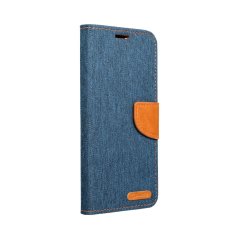 Kryt Canvas Book Case Samsung Galaxy A14 4G / A14 5G Navy Blue