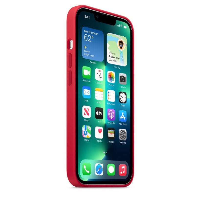 iPhone 13 Pro Max Silicone Case s MagSafe - (PRODUCT)RED™ design (červený)