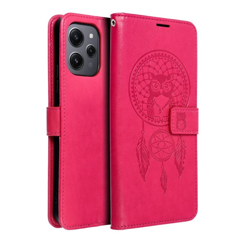Tok MEZZO Book Case Xiaomi Redmi 12 4G / 12 5G lapač snov Magenta