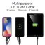 KÁBEL SPIGEN C10I3 3IN1 TYPE-C & LIGHTNING & MICRO-USB CABLE 150CM BLACK