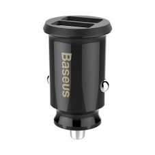 Baseus CCALL-ML01 Grain nabíjačka do auta 15.5W 2x USB Black
