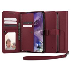 Kryt Spigen Wallet ”S” Plus Samsung Galaxy S23 Burgundy