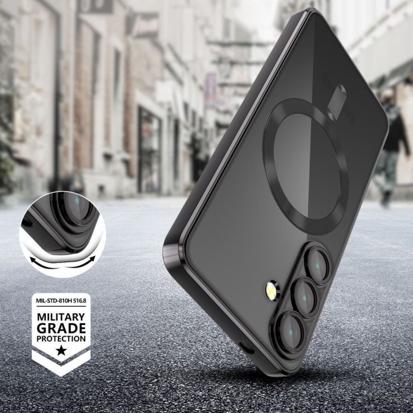 Kryt Tech-Protect Magflex Magsafe Samsung Galaxy S25 Edge Shiny Black