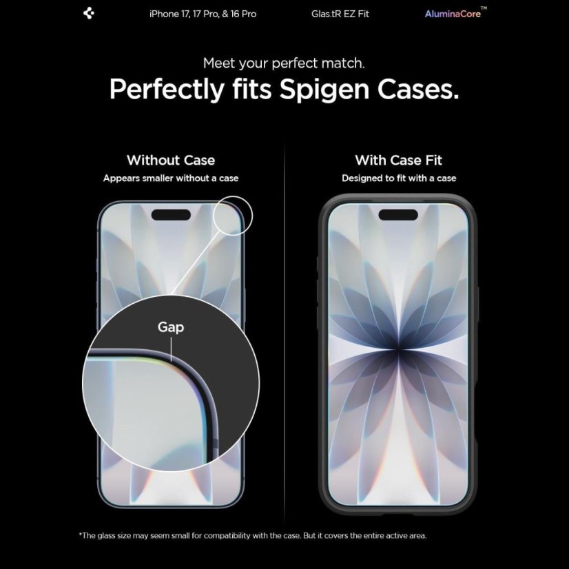 edzett védőüveg Szkło Prywatyzujące Spigen Glas.Tr "Ez Fit Ac" 2-Pack iPhone 16 Pro / 17 / 17 Pro Privacy