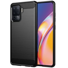 Kryt Carbon Case Oppo A94 5G / F19 Pro Plus 5G / Reno 5Z Black Kryt Carbon Case Oppo A94 5G / F19 Pro Plus 5G / Reno 5Z Black