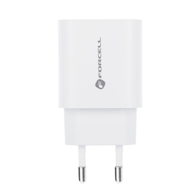 Phone Charger Forcell F-Energy USB C + USB A Qc4.0 Pd 3A 30W Tfk-Tc-30Wpd White
