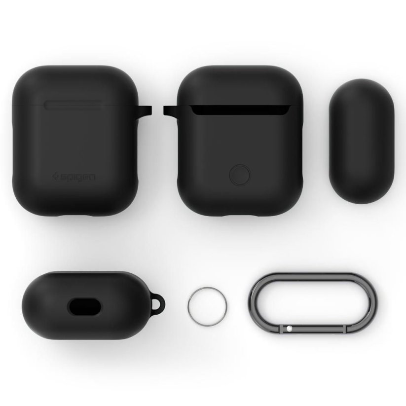 Kryt Spigen Silicone Fit Apple Airpods Black