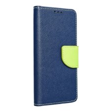 Kryt Fancy Book Realme C30 tmavě modrý / limetkově žlutý