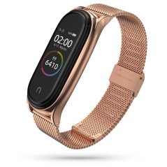 Remienok Tech-Protect Milaneseband Xiaomi Mi Smart Band 5 / 6 / 6 Nfc Rose Gold