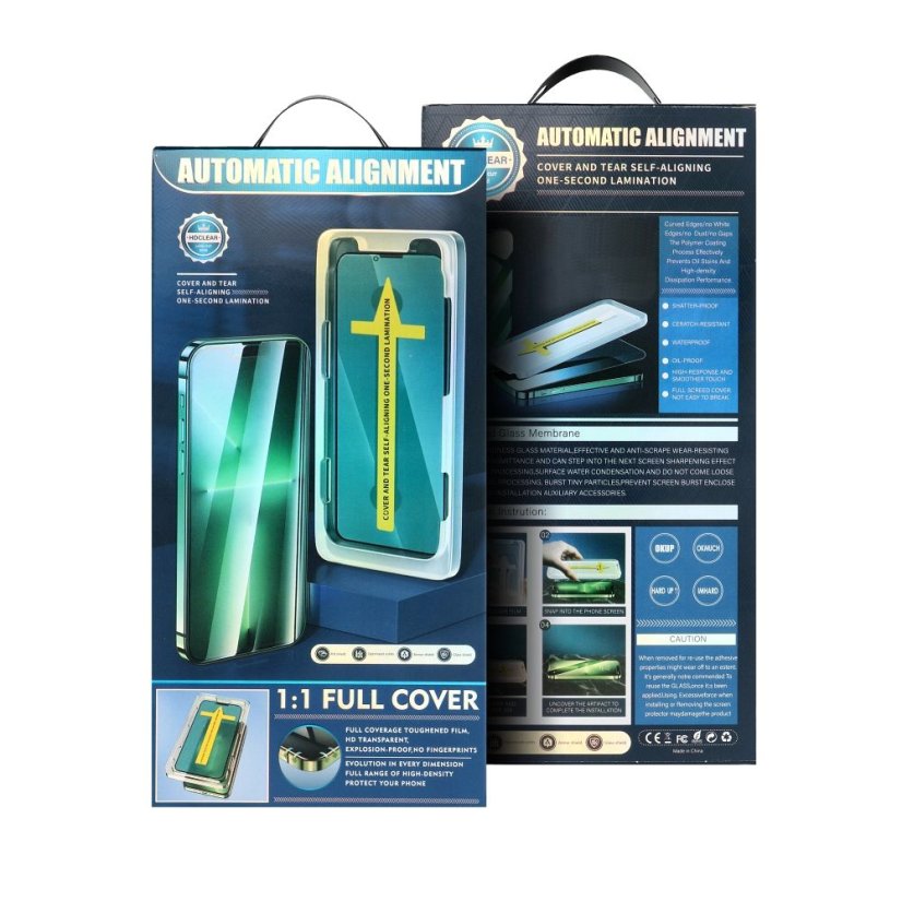 Ochranné sklo 5D Full Glue Ochranné tvrdené sklo iPhone Xs Max / 11 Pro Max Black + aplikačný rámik