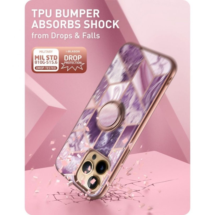 KRYT SUPCASE IBLSN COSMO SNAP iPhone 13 Pro MARBLE PURPLE