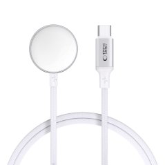 Kábel Tech-Protect Mc02 Ultraboost Magnetic Charger Type-C Cable 100cm Apple Watch White Kábel Tech-Protect Mc02 Ultraboost Magnetic Charger Type-C Cable 100cm Apple Watch White