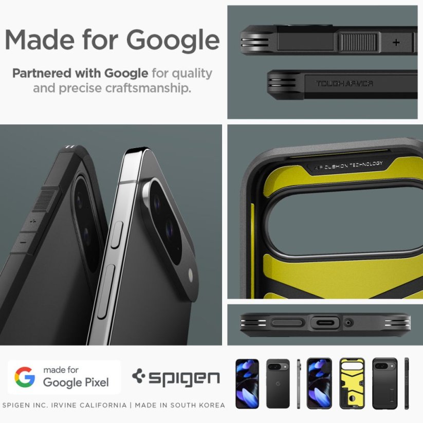 Kryt Spigen Tough Armor Google Pixel 9 / 9 Pro Black