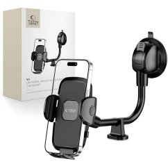 Držiak do auta Tech-Protect V3 Universal Long Arm Windshield & Dashboard Car Mount Black