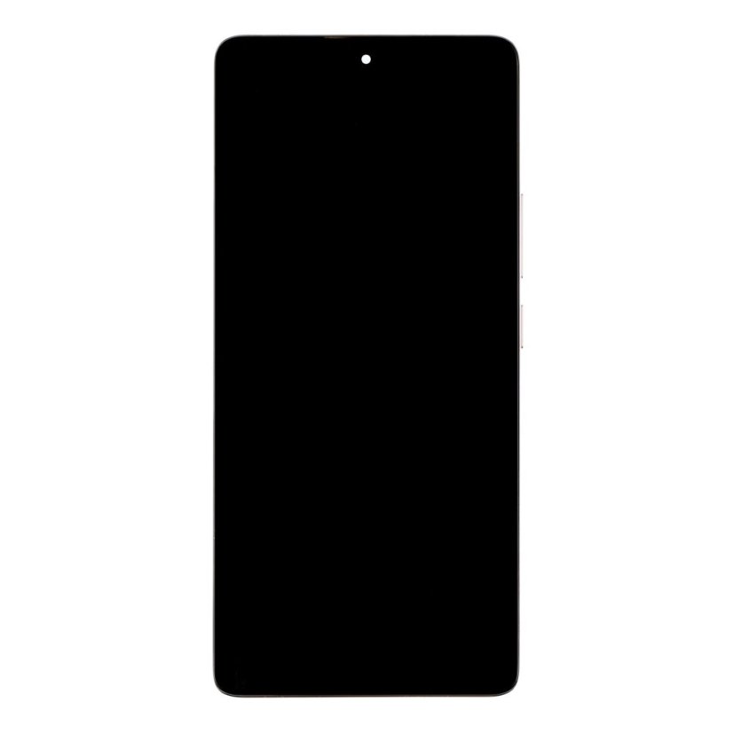 Kijelző kerettel Xiaomi Redmi Note 14 Pro 4G Golden (Service Pack - eredeti pótalkatrész)