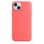 iPhone 15 Plus Silicone Case s MagSafe - Guava design (lososový)