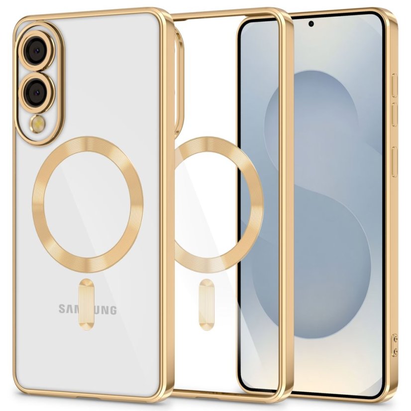 Kryt Tech-Protect Magflex Magsafe Samsung Galaxy S25 Edge Shiny Gold