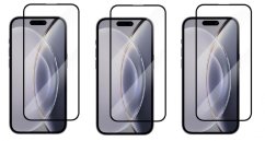 2+1 ZADARMO! 3PACK 3D Ochranné tvrdené sklo - Apple iPhone 15 Pro