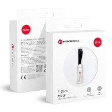 Pamäťová karta Forcell F-Data Pendrive Metal 16Gb Usb3.2 Gen 1 (USB A) Silver