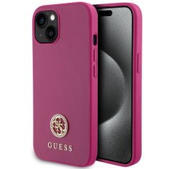 Kryt Guess Case iPhone 13 / 14 / 15 Guhcp15Sps4Dgpp (Strass Metal Logo) Pink