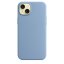 iPhone 15 Silicone Case s MagSafe - Winter Blue design (slabomodrý)