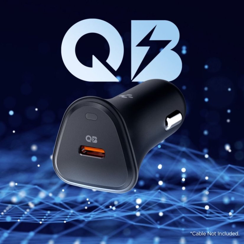 Spigen Essential Ev301 1 portos autós töltő 30W Black