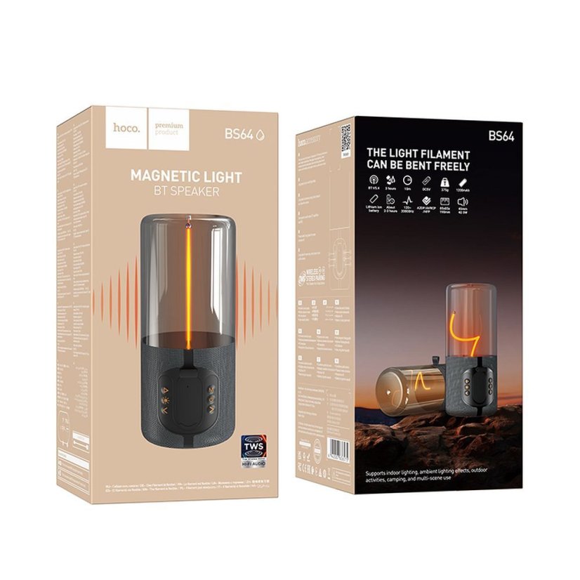 Wireless Speaker 5W 3H Ipx5 Hoco Bs64 Gray