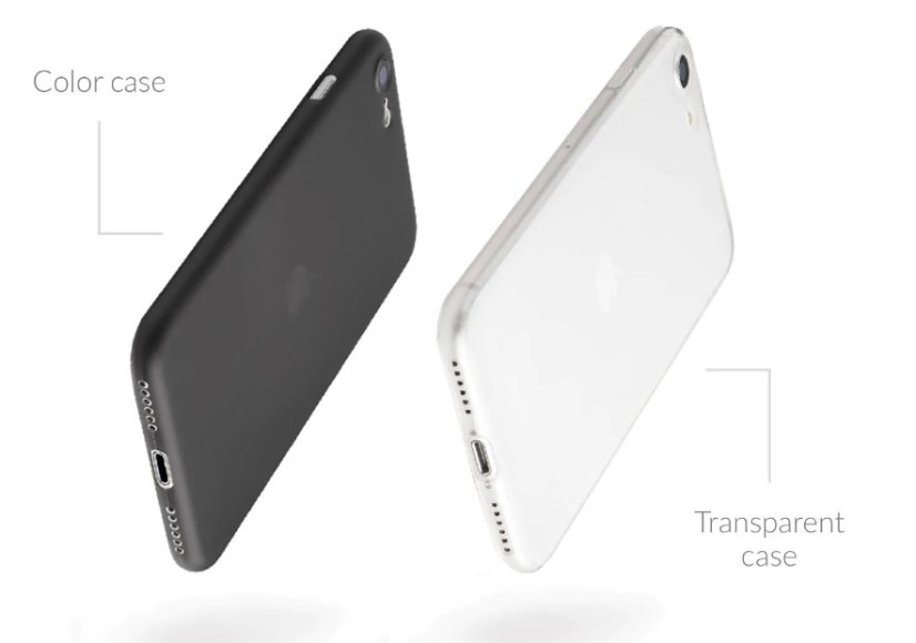 Vékony, minimális iPhone 7/iPhone 8/SE 2020/2022 fekete