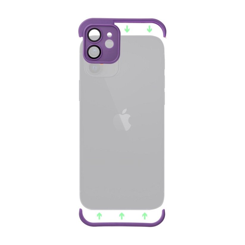 Kryt mini Bumpers With Camera Island Protection Case iPhone 13 Pro Max Dark Purple