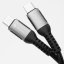 Kábel Cable USB C to USB C Forcell F-Energy Qc4.0 Pd 5A 240W Cafule 1,2 M C263 Black