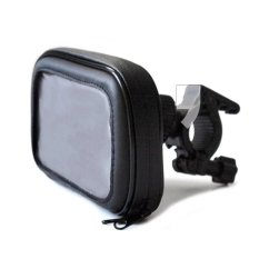 Kryt Držiak na bicykel Art Leather Bike Holder Handlebar Mobile Phone / Gps / Mp4 Ax-16 Black