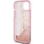 Kryt Original Faceplate Case Guess Guhcp15Slfcsegp iPhone 15 (Liquid Glitter Gold Stripes / Pink)