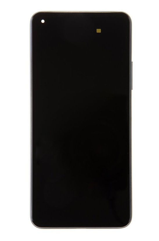 Kijelző kerettel Xiaomi Mi 11 Lite 4G Black (Service Pack - eredeti pótalkatrész)