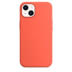 iPhone 13 mini Silicone Case s MagSafe - Nectarine design (oranžový)