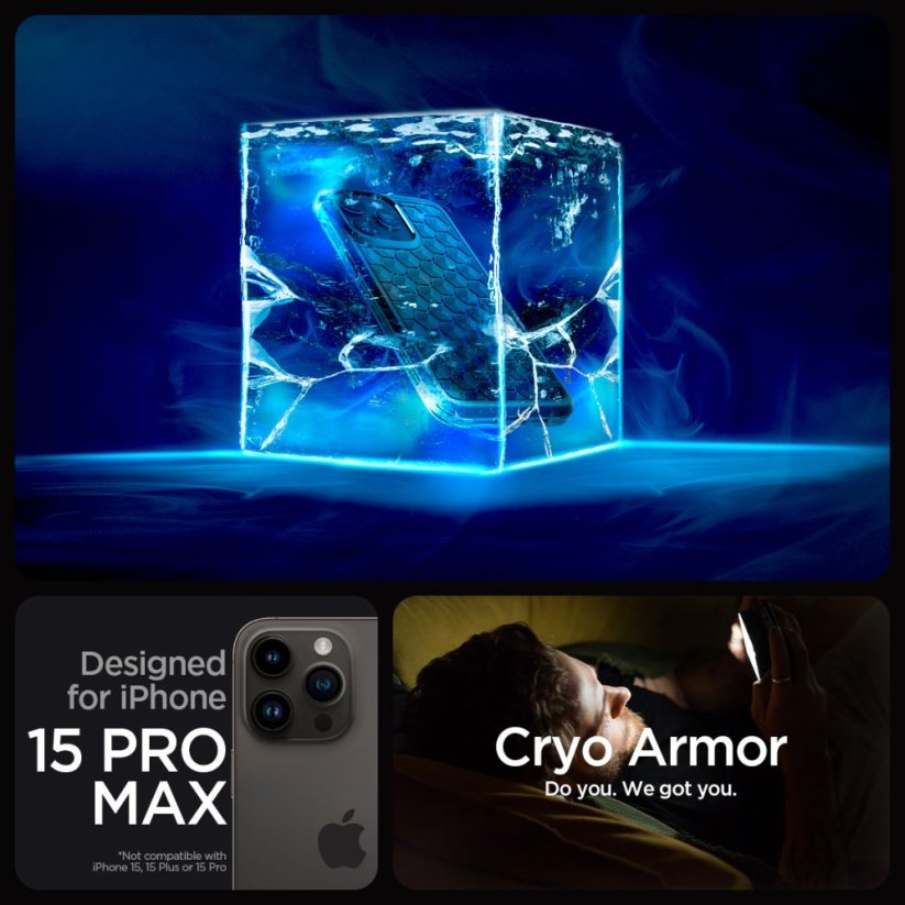 Kryt Spigen Cryo Armor iPhone 15 Pro Max Cryo Blue