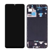 OLED displej + dotykové sklo + Samsung Galaxy A50 s rámom OLED displej + dotykové sklo + Samsung Galaxy A50 s rámom