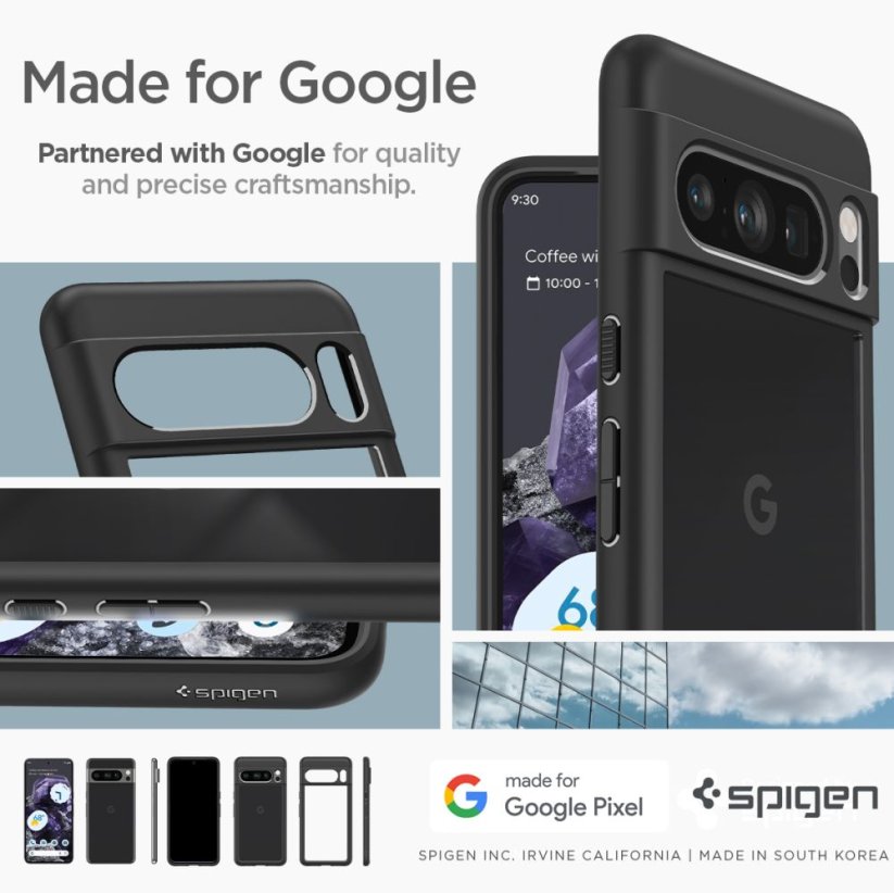 Kryt Spigen Ultra Hybrid Google Pixel 8 Pro Matte Black