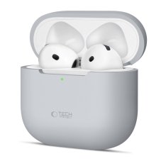 Kryt Tech-Protect Silicone Apple Airpods 4 Crayon Grey