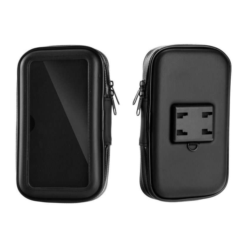 Vodeodolné púzdro Motorcycle Holder Mobile Phone Waterproof With Zip ( 6,4" - 8" ) Black